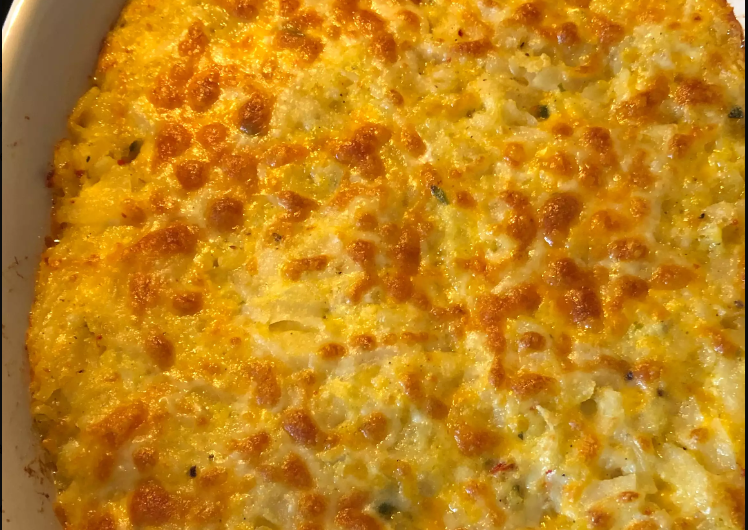 Sausage, Egg and Cream Cheese Hashbrown Casserole