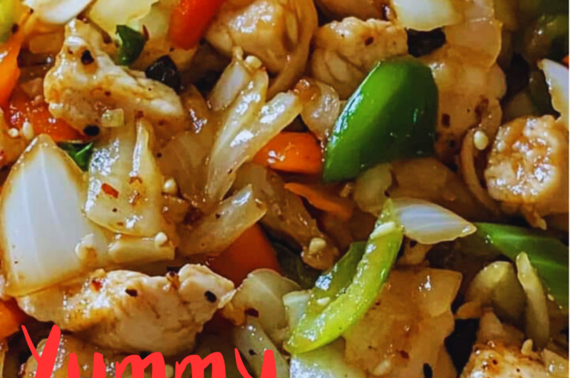 Chinese Chicken Cabbage Stir-Fry