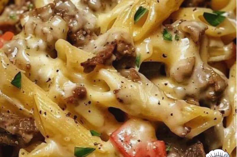 Philly Cheesesteak Pasta