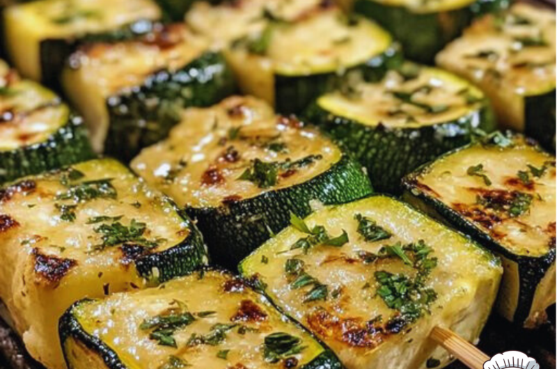 Garlic Butter Zucchini Skewers