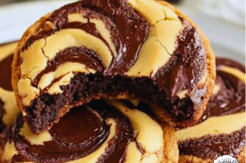 Peanut Butter Brownie Swirl Cookies