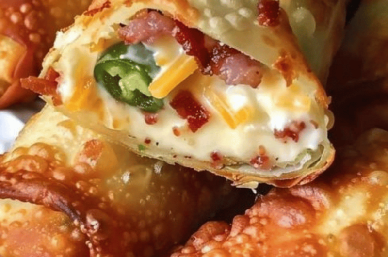 BACON JALAPEÑO POPPER EGGROLLS