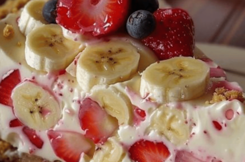 Banana-Strawberry Cheesecake Fantasy!