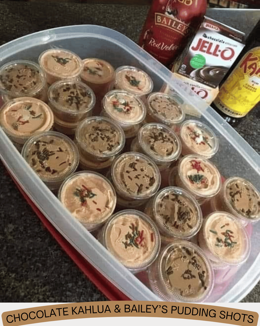Chocolate Kahlua &amp; Bailey’s Pudding Shots - wikemy