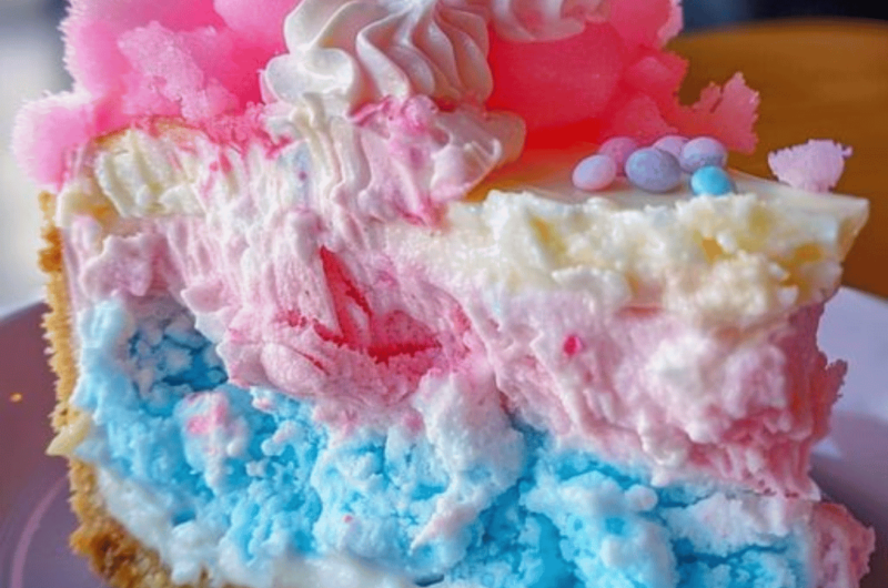 Cotton Candy Cheesecake