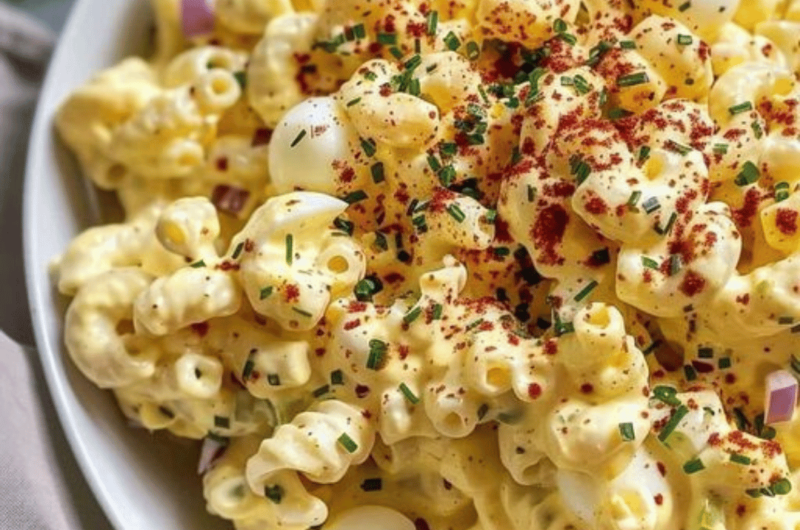 Deviled Egg Macaroni Salad