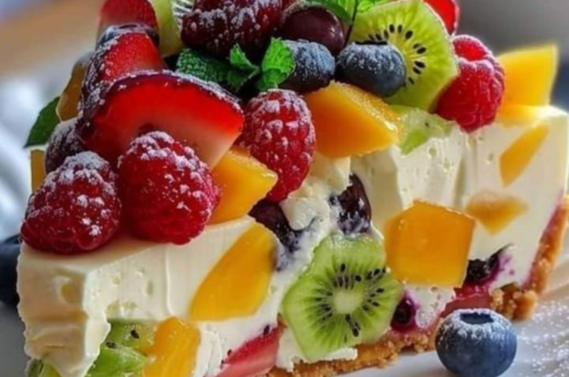 Fruit Salad Cheesecake