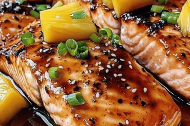 Honey Pineapple Salmon