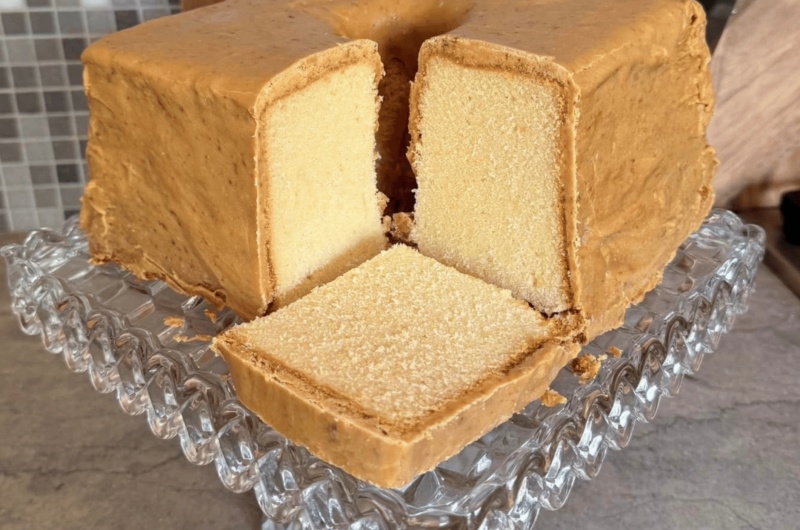 Mile High Southern Caramel Pound Cake!