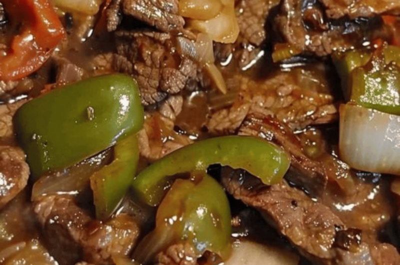 PEPPER STEAK IN A CROCK POT