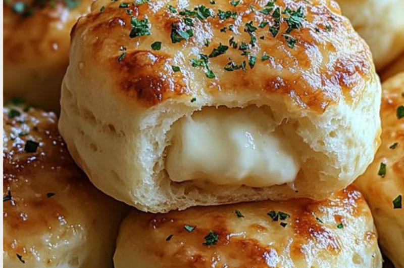 PILLSBURY BISCUIT GARLIC BUTTER CHEESE BOMBS