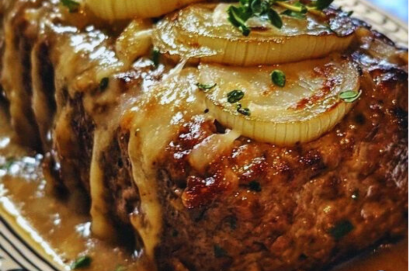 French Onion Meatloaf