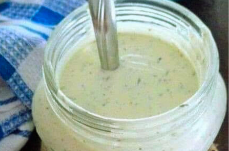 Homemade ranch salad dressing