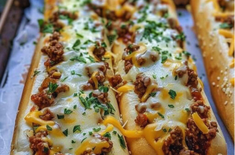 Garlic Bread Sloppy Joes