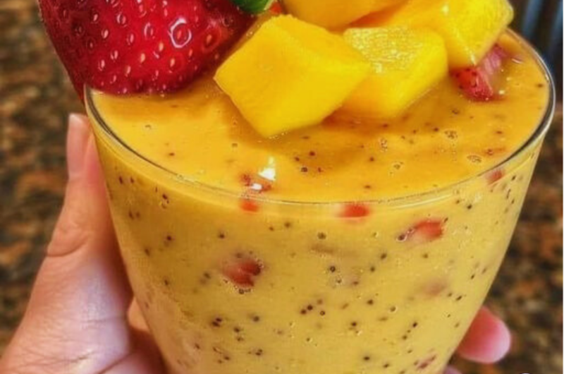 Tropical Strawberry Mango Smoothie