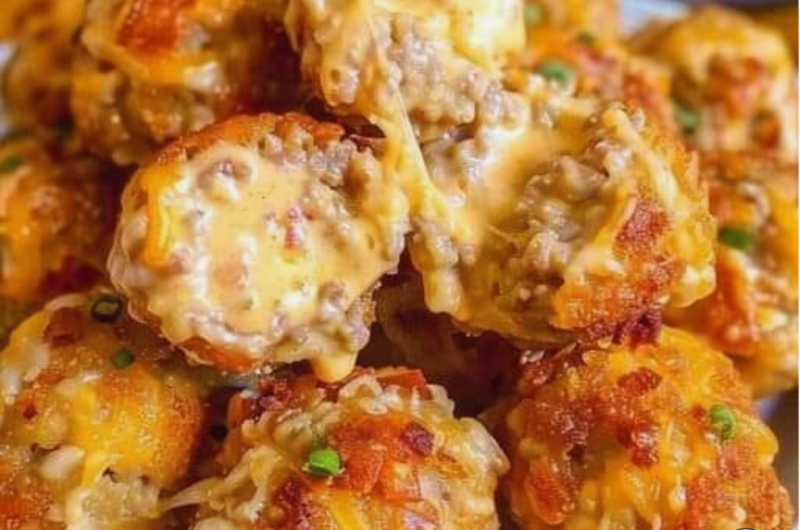 Rotel Cream Cheese Sausage Balls