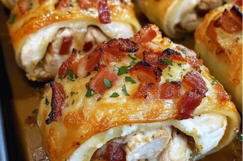 Chicken Bacon Ranch Roll-Ups