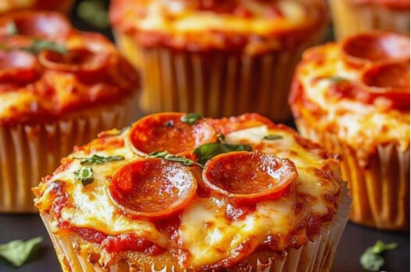 Deep Dish Pizza Cupcakes