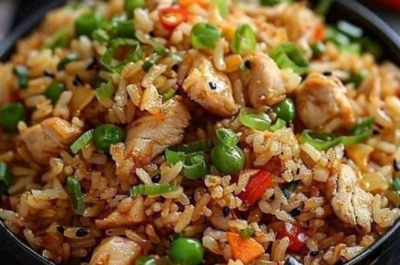 Garlic Chicken Fried Rice