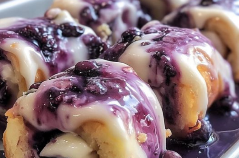 Blueberry Cheesecake Rolls