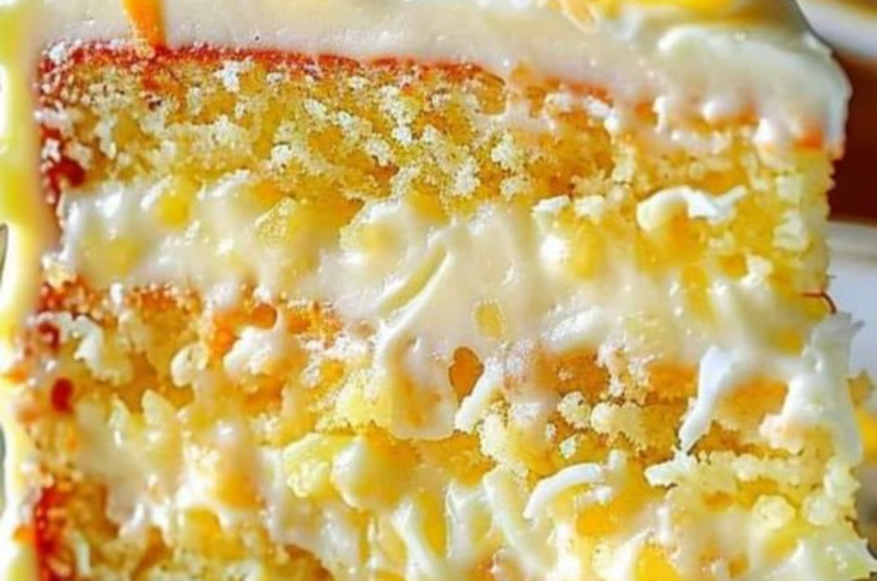 Pineapple Coconut Dream Cake