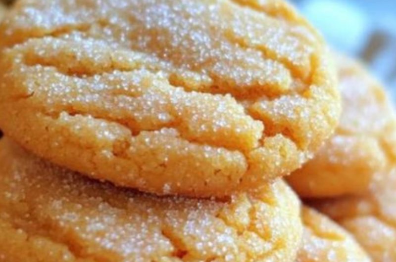 Soft Batch Pumpkin Sugar Cookies