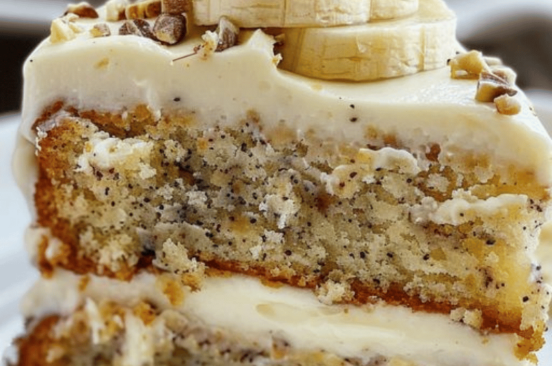 Banana Bread Cake with Cream Cheese Frosting