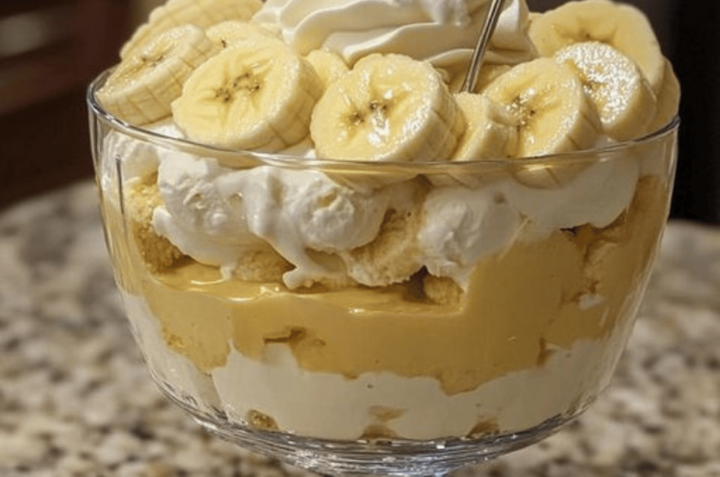 Banana Vanilla Pudding Trifle