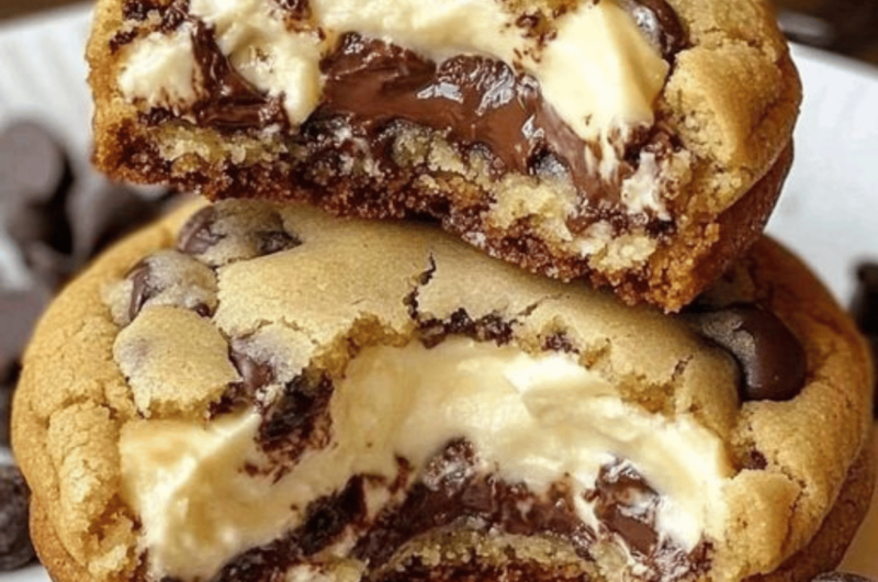 Cheesecake Stuffed Chocolate Chip Cookies