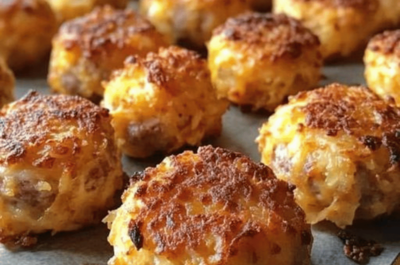 Crispy Hashbrown and Sausage Bites