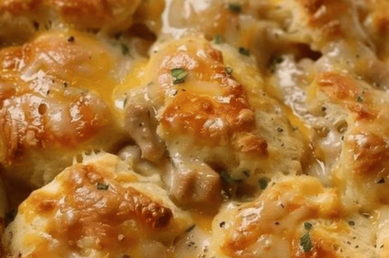 Grandma's Chicken Biscuit Casserole Delight