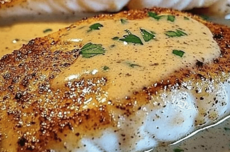 Red Snapper with Creamy Creole Sauce