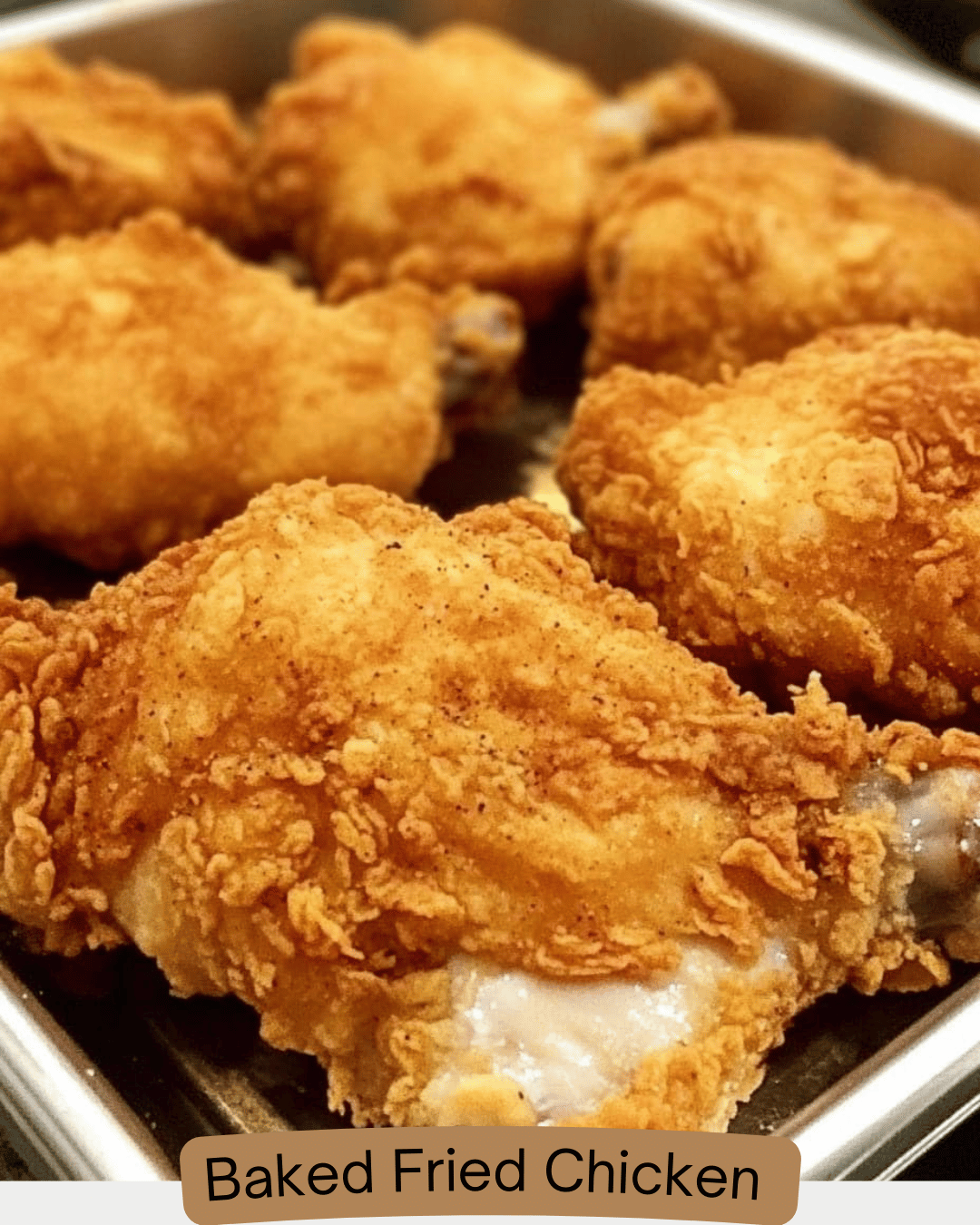 Baked Fried Chicken - Wikemy