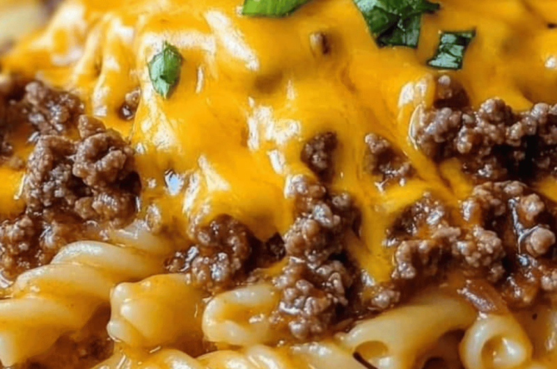 Cheesy Sloppy Cheeseburger Pasta