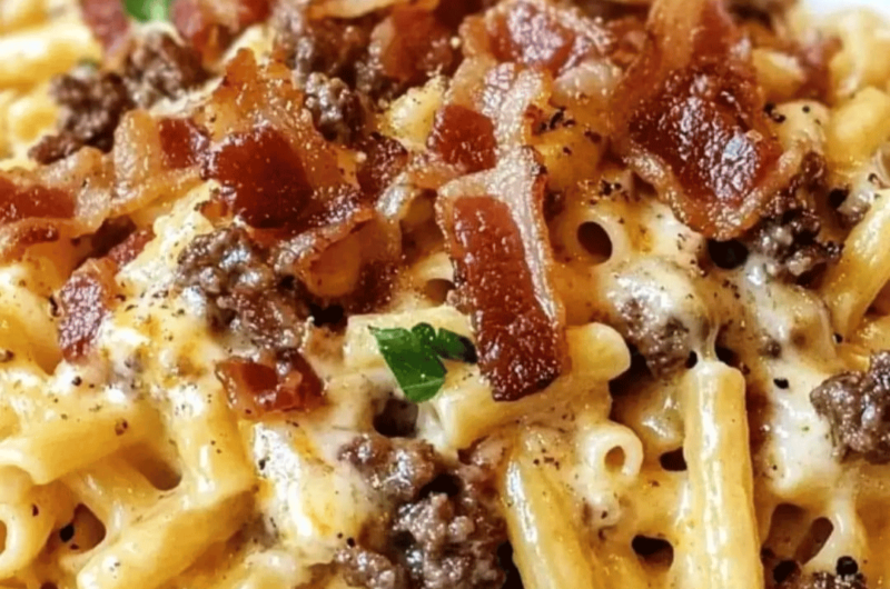 Loaded Bacon Cheeseburger Pasta