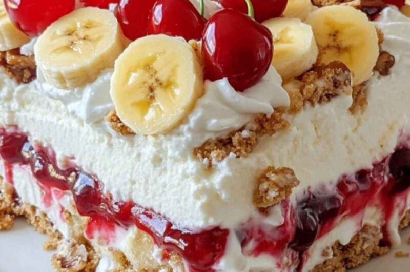 No-Bake Banana Split Cake