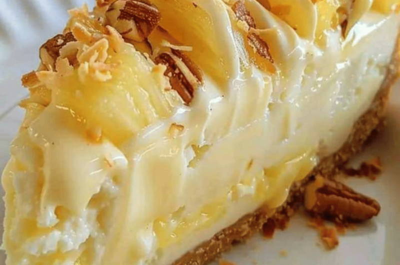 Pineapple Cream Cheesecake!