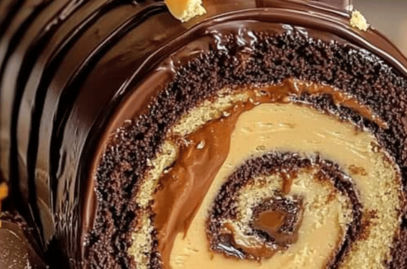 Reese's Peanut Butter Cup Roll Cake