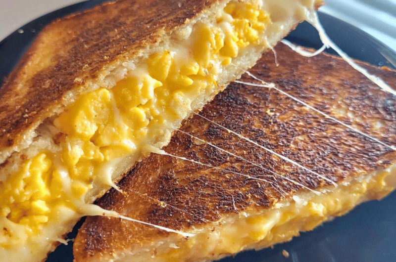 Scrambled Egg Grilled Cheese Sandwich