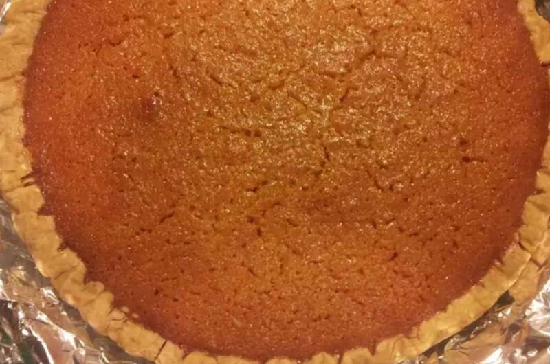 Sweet Potato Pie with Condensed Milk