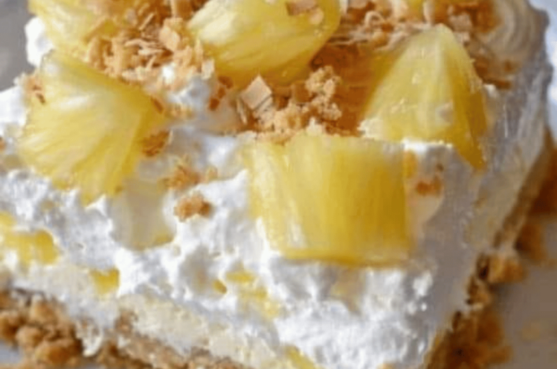 Tropical Pineapple Paradise Pie