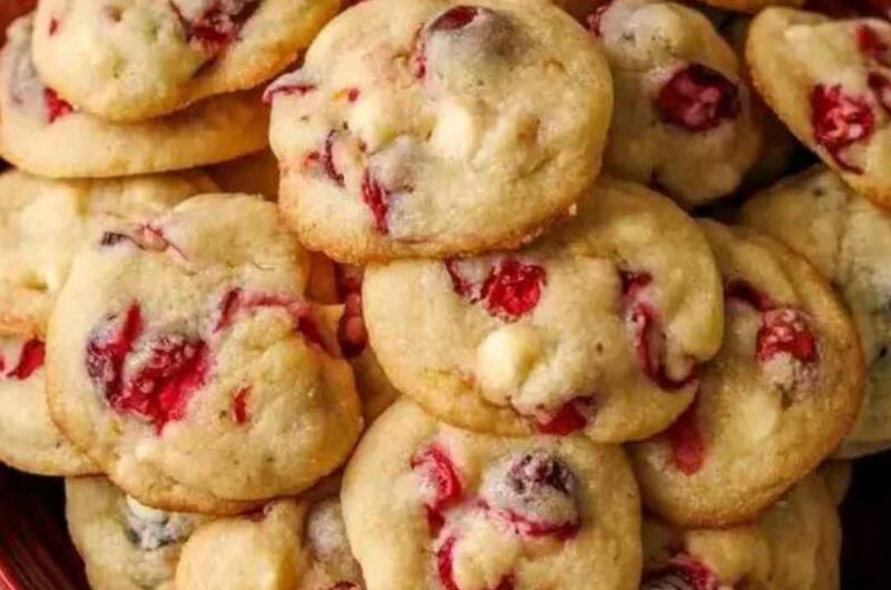 White chocolate cranberry cookies